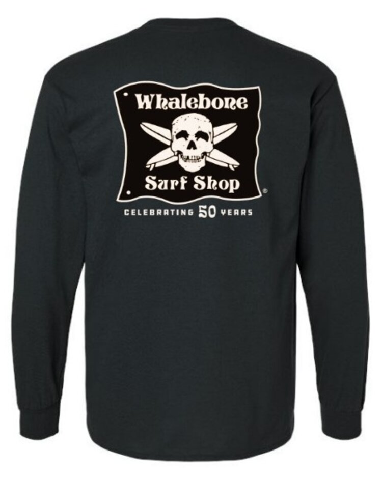 WHALEBONE LOGO CELEBRATING 50 YEARS 3X - 5X LONG SLEEVE TEE