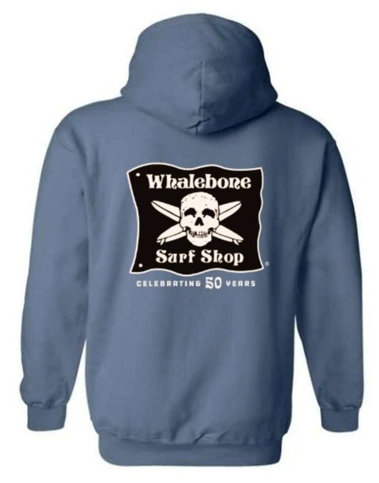 WHALEBONE LOGO CELEBRATING 50 YEARS PULLOVER HOODIE