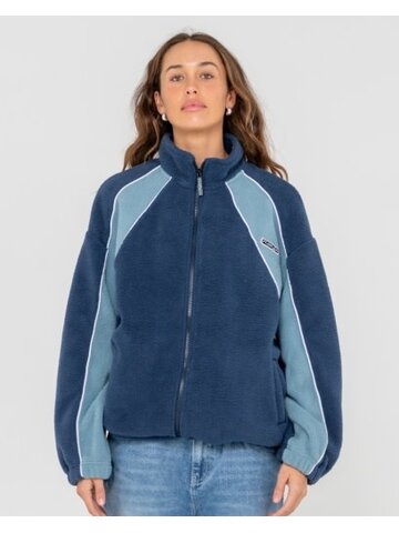 RUSTY USA Two Tides Zip Through Sherpa Fleece