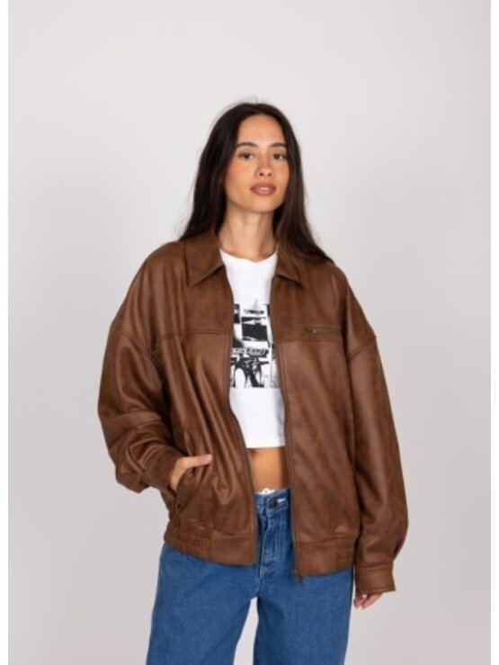 RUSTY USA Back Street Faux Leather Jacket