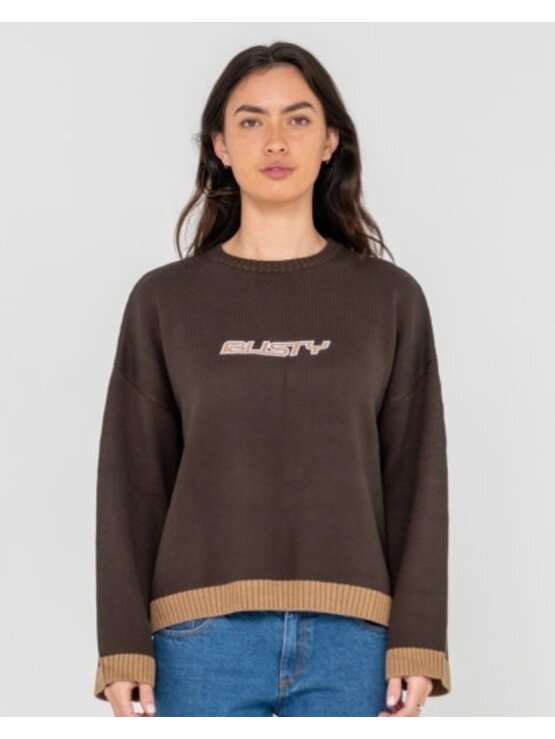 RUSTY USA Rider Relaxed Crew Neck Knit