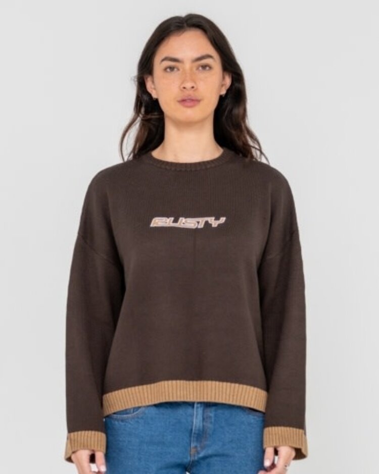 RUSTY USA RIDER RELAXED CREW NECK KNIT