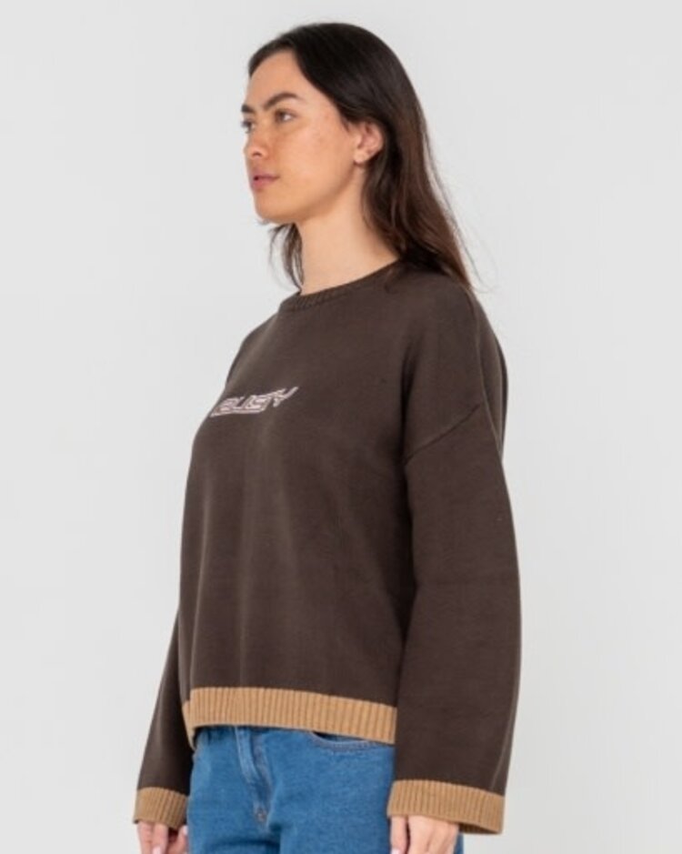RUSTY USA RIDER RELAXED CREW NECK KNIT