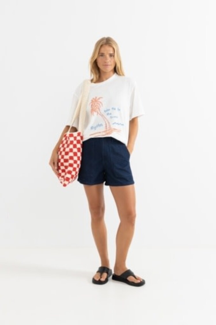 RHYTHM LOLA CHECK CROCHET TOTE BAG