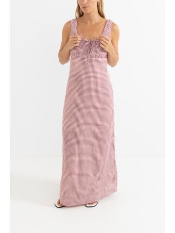 RHYTHM Lola Check Maxi Dress