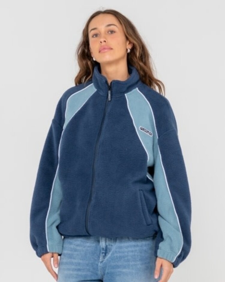 RUSTY USA TWO TIDES ZIP THROUGH SHERPA FLEECE
