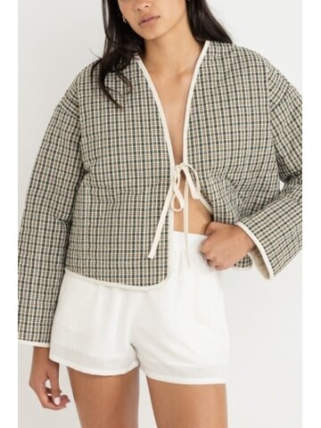 RHYTHM Antibes Plaid Quilted Jacket