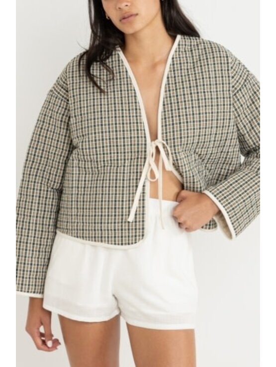 RHYTHM Antibes Plaid Quilted Jacket