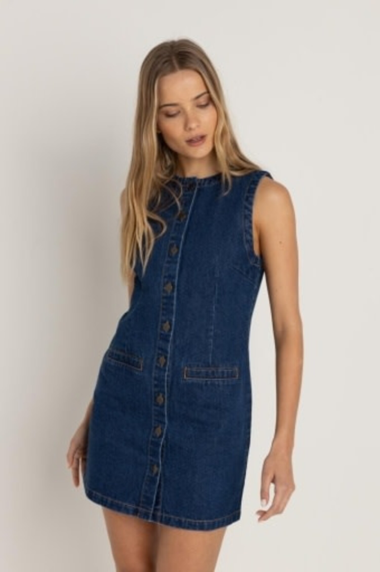 gia denim dress - Whalebone Surf Shop