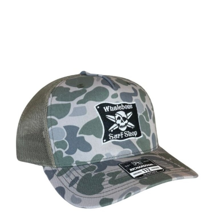 WHALEBONE LOGO EMBROIDERED FLAG TRUCKER