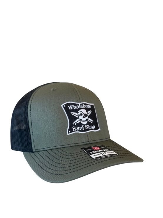WHALEBONE LOGO Embroidered Flag Trucker