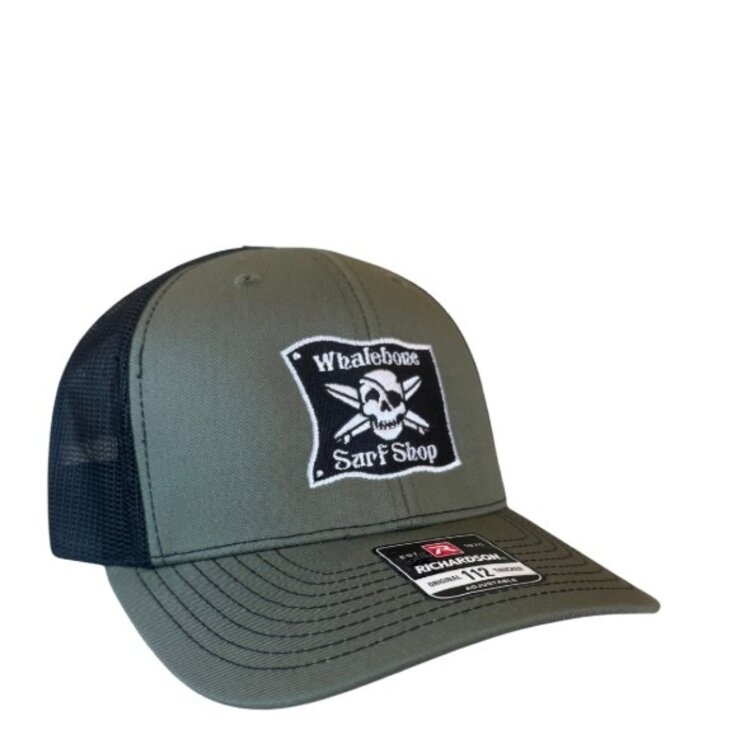 WHALEBONE LOGO EMBROIDERED FLAG TRUCKER