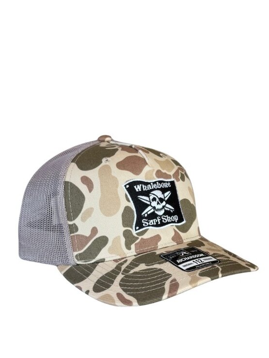 WHALEBONE LOGO Embroidered Flag Trucker