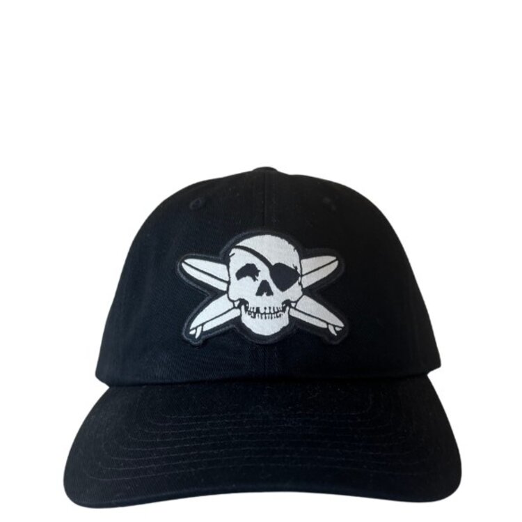 WHALEBONE LOGO SKULL AND BOARDS PATCH CAPTUER C25 DAD HAT