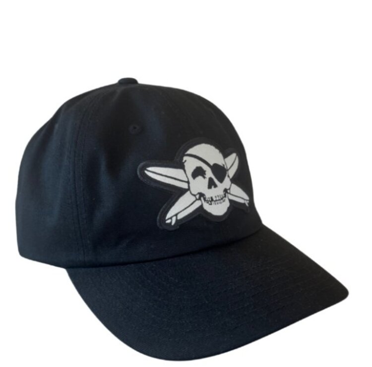 WHALEBONE LOGO SKULL AND BOARDS PATCH CAPTUER C25 DAD HAT