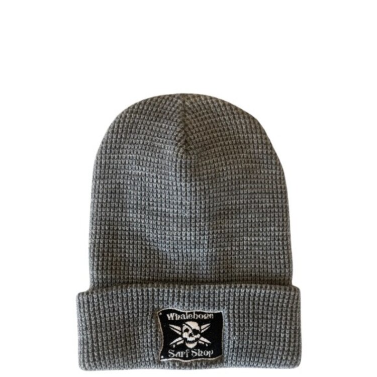 WHALEBONE LOGO EMBROIDERED FLAG WAFFLE KNIT BEANIE