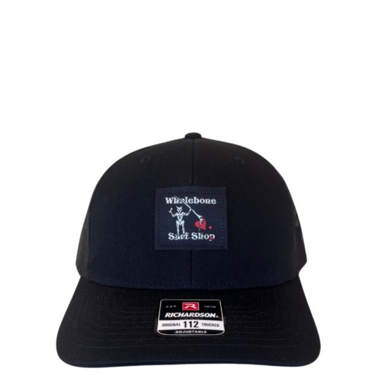 WHALEBONE LOGO BLACKBEARD PATCH RICHARDSON 112 TRUCKER HAT