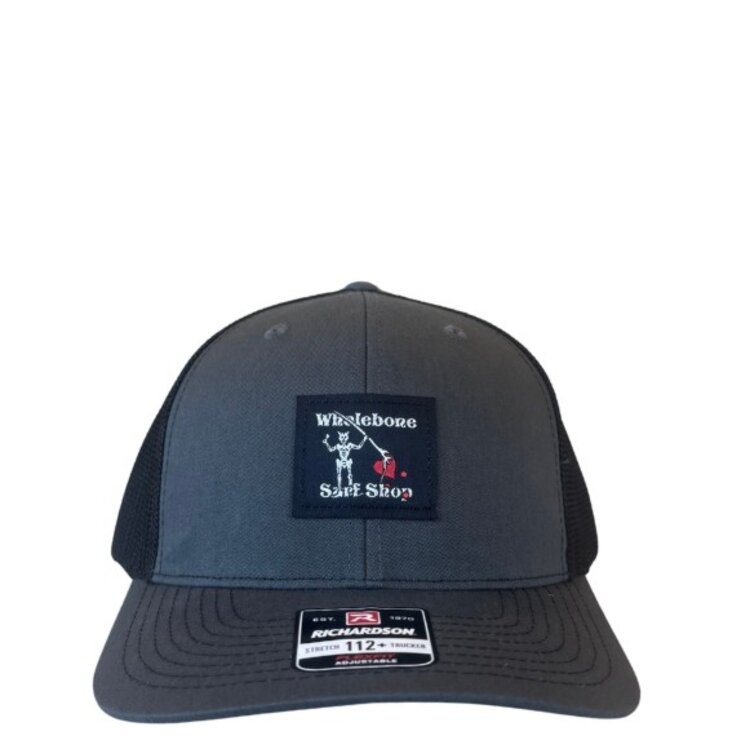 WHALEBONE LOGO BLACKBEARD PATCH RICHARDSON 112+ TRUCKER HAT