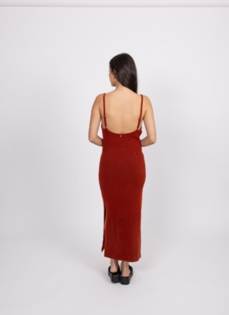 RUSTY USA OLIVIA KNIT MIDI DRESS