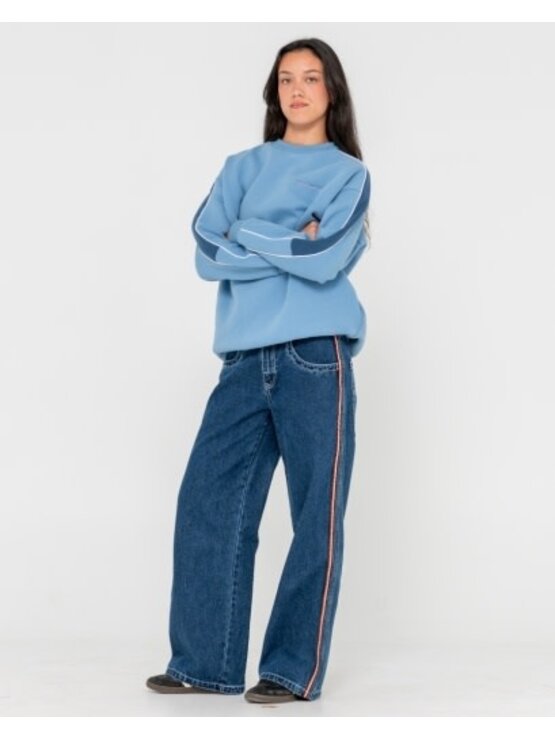 RUSTY USA Two Timer Panelled Crew Fleece