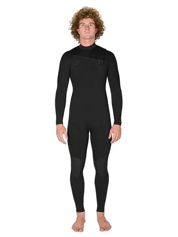 VISSLA 7 Seas 3-2 Full Chest Zip Wetsuit - Tonal Logos