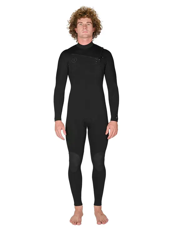 VISSLA 7 Seas 3-2 Full Chest Zip Wetsuit - Tonal Logos