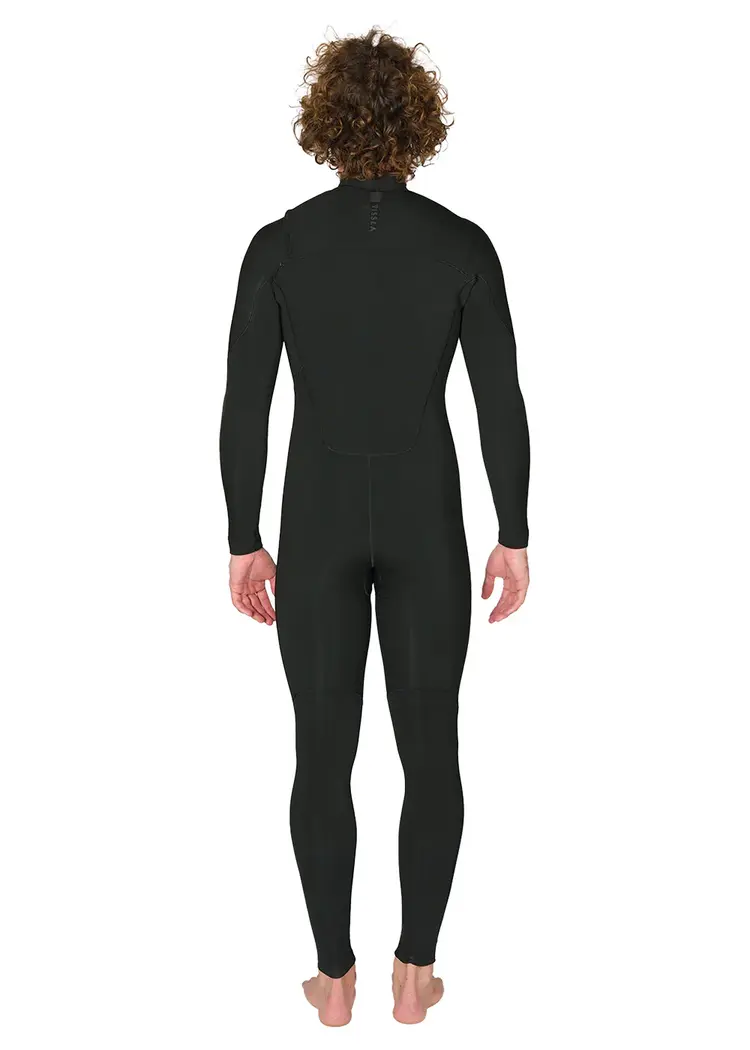 VISSLA 7 SEAS 3-2 FULL CHEST ZIP WETSUIT - TONAL LOGOS