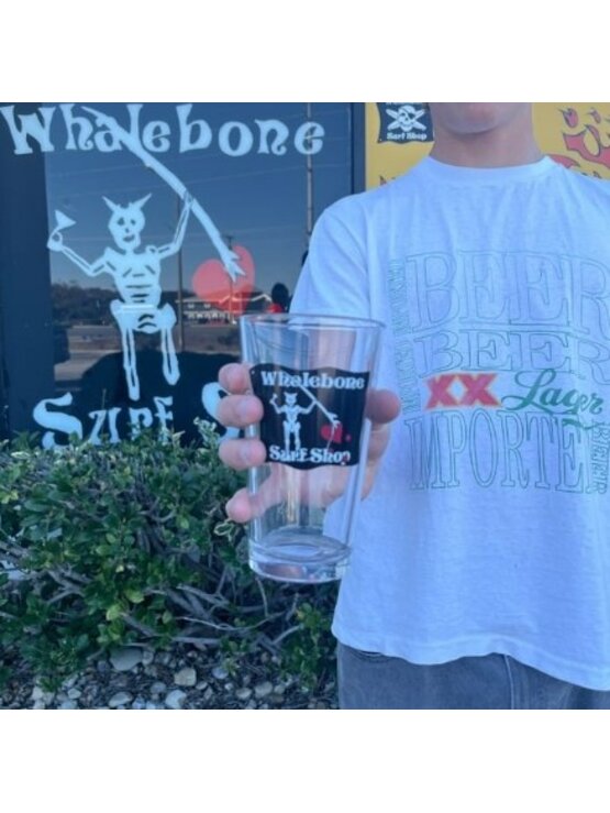 WHALEBONE LOGO Blackbeard 16oz Pint Glass