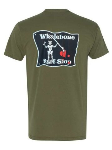 WHALEBONE LOGO Blackbeard Sueded Short Sleeve Tee