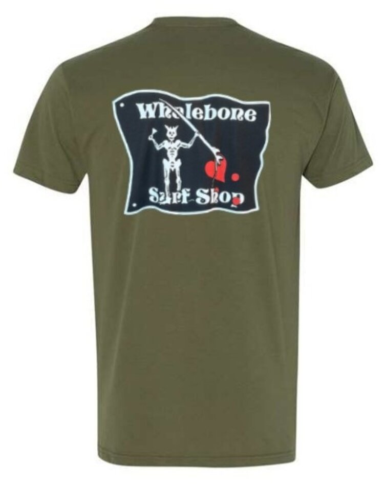 WHALEBONE LOGO BLACKBEARD NEXT LEVEL SUEDED SHORT SLEEVE TEE