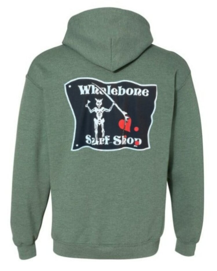 WHALEBONE LOGO BLACKBEARD GLOW HEAVY BLEND PULLOVER HOODIE