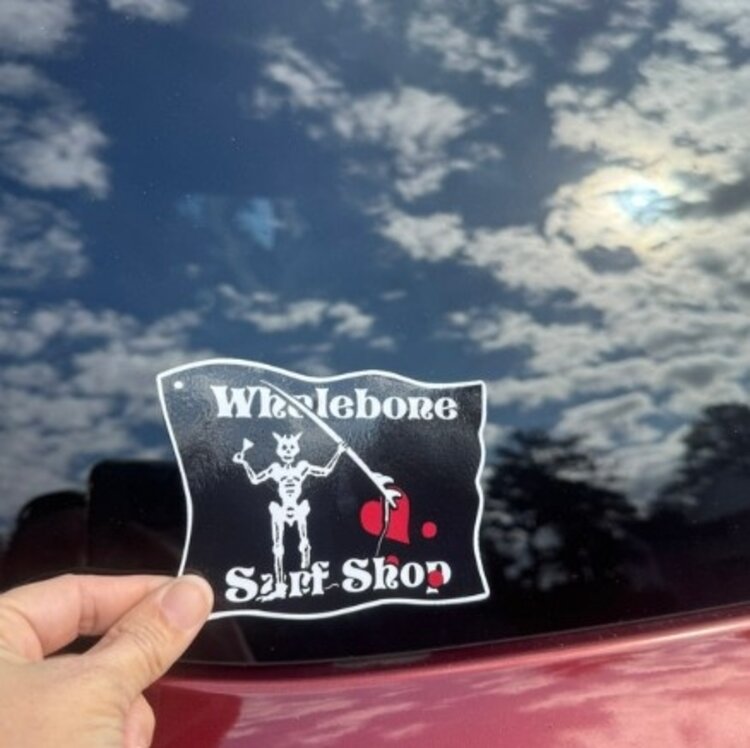 WHALEBONE LOGO BLACKBEARD STICKER - GLOSSY