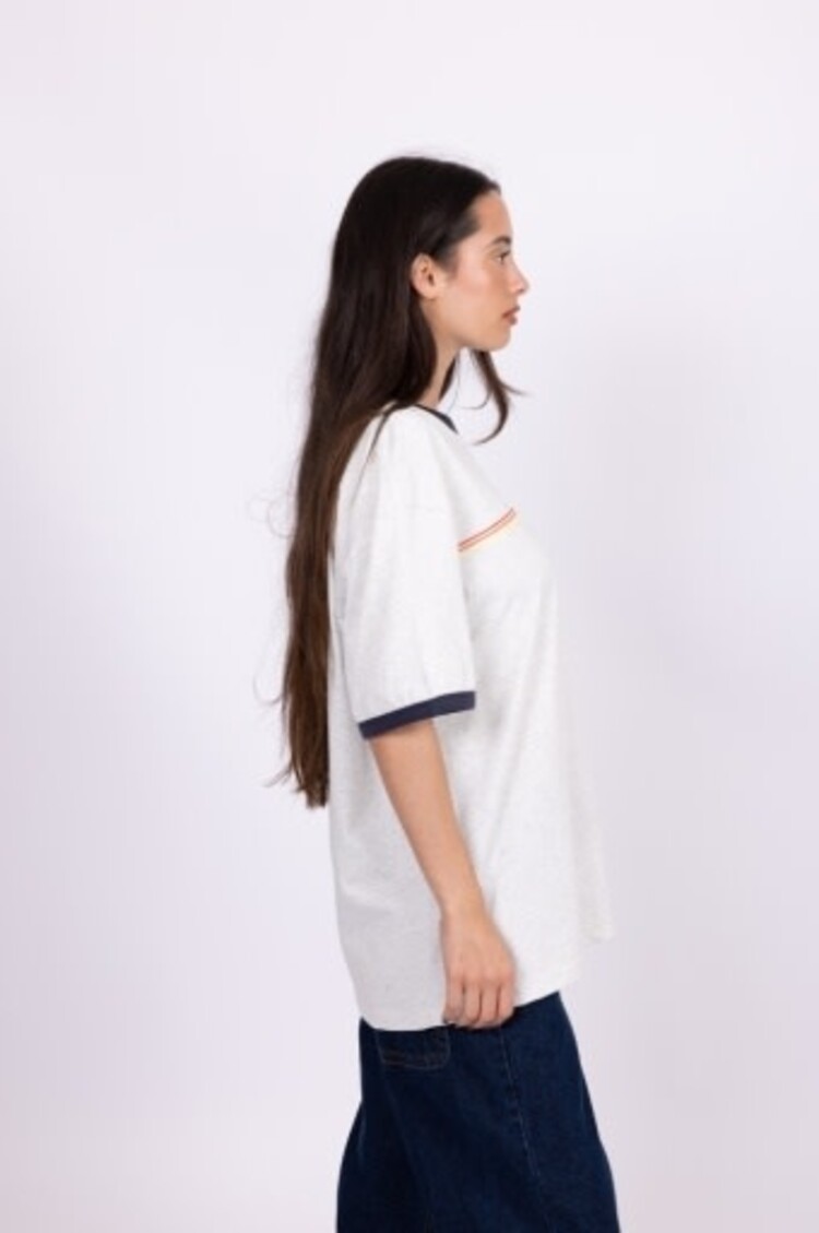 RUSTY USA WAVE RIDER 2.0 RINGER OVERSIZED TEE