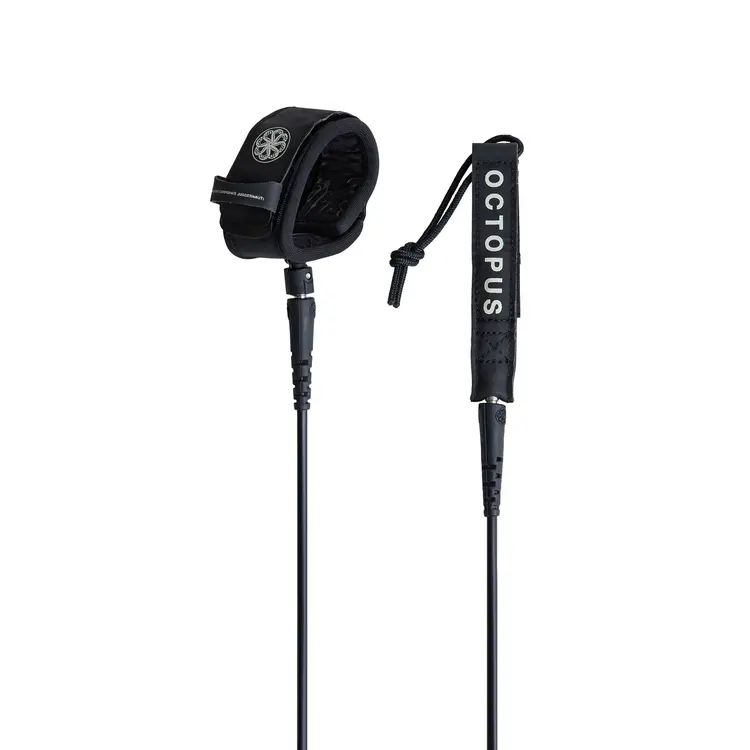OCTOPUS MISSION: CONTROL 6FT SURF LEASH - BLACK