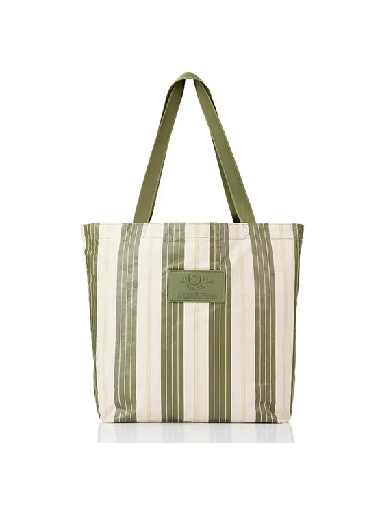 ALOHA Collection Reversible Tote Bag - Market Stripe