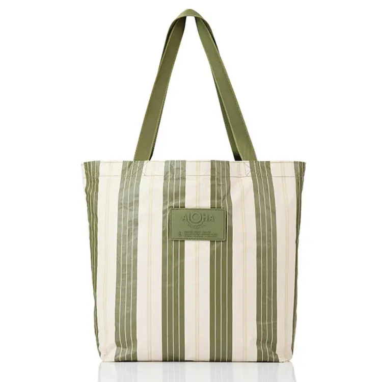 ALOHA Collection REVERSIBLE TOTE - MARKET STRIPE