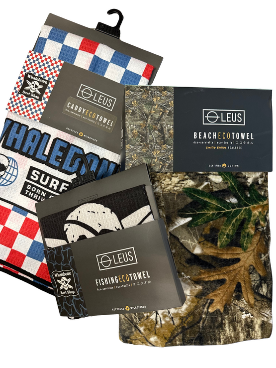 LEUS LEUSxWB Golf + Fishing Towel Bundle with FREE GIFT