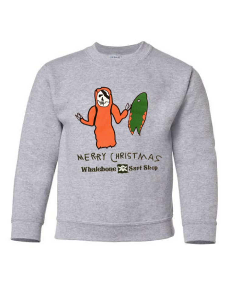 WHALEBONE LOGO YOUTH BONE XMAS CREWNECK