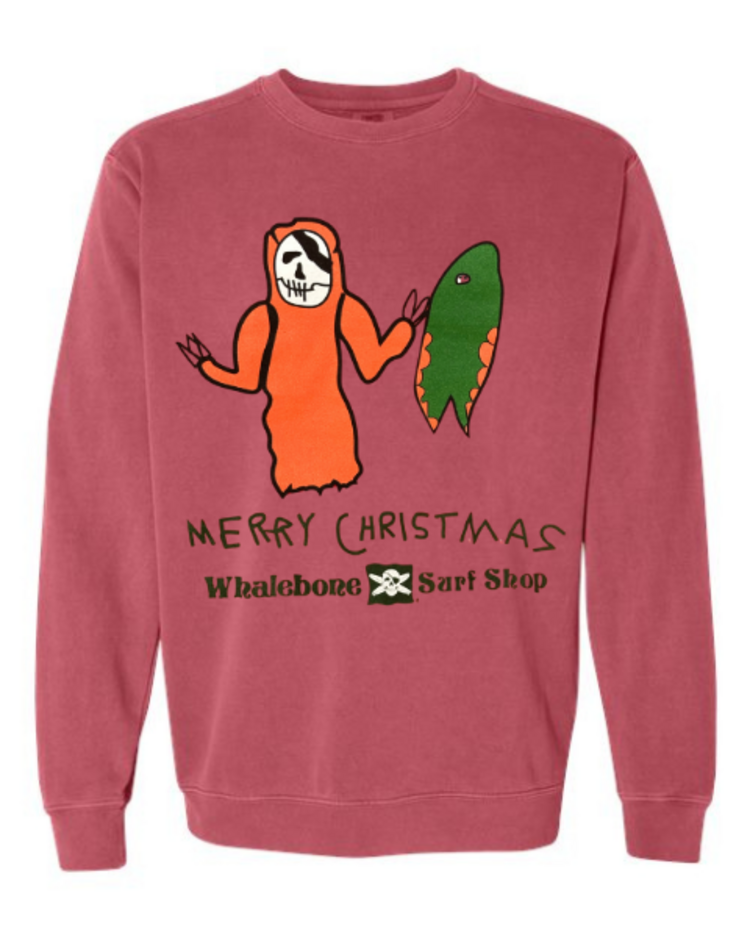 WHALEBONE LOGO BONE XMAS CREWNECK