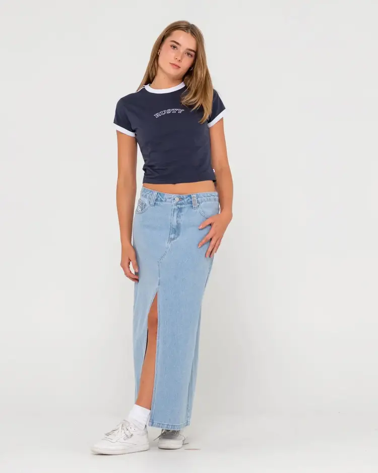 LOW RISE CELESTE MAXI