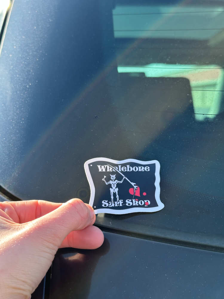 WHALEBONE LOGO BLACKBEARD LOGO 5X4 IN LOGO STICKER
