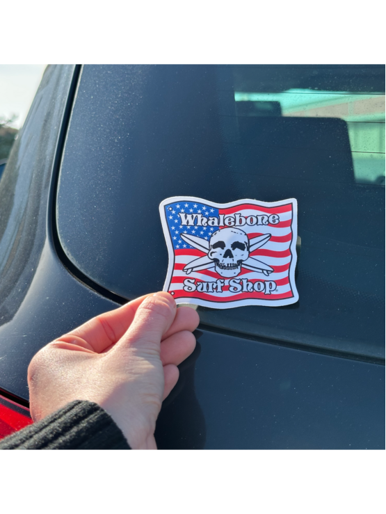 WHALEBONE LOGO American Flag Logo Sticker - 2 sizes!