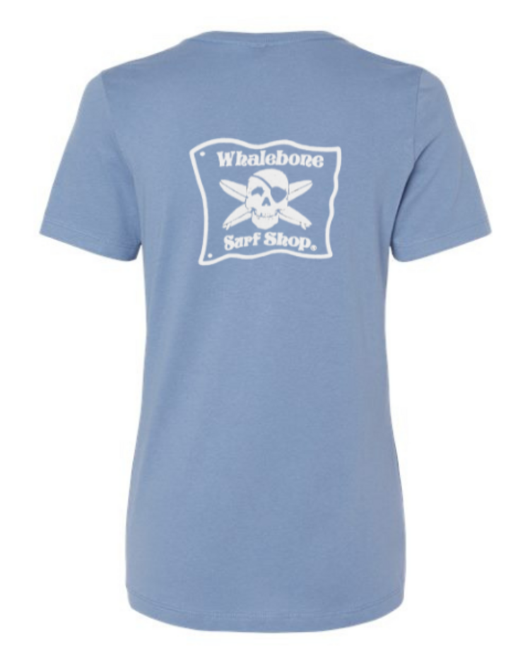 WHALEBONE LOGO WOMEN'S  OG GLOW BELLA CANVA  RELAXED FIT SHORT SLEEVE TEE