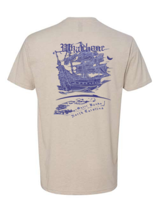WHALEBONE LOGO Airship Blue Short Sleeve Tee