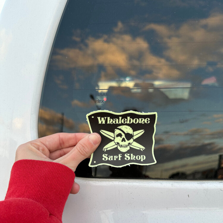 WHALEBONE LOGO GLOW IN THE DARK WHALEBONE LOGO STICKER
