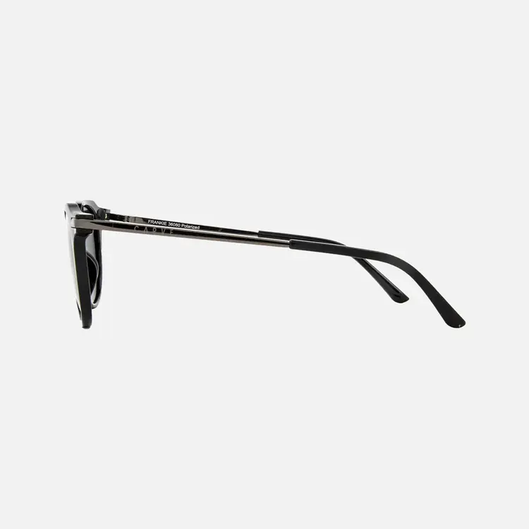 CARVE EYEWEAR FRANKIE GLOSS BLACK DARK FRAME GRAY POLARIZED LENS