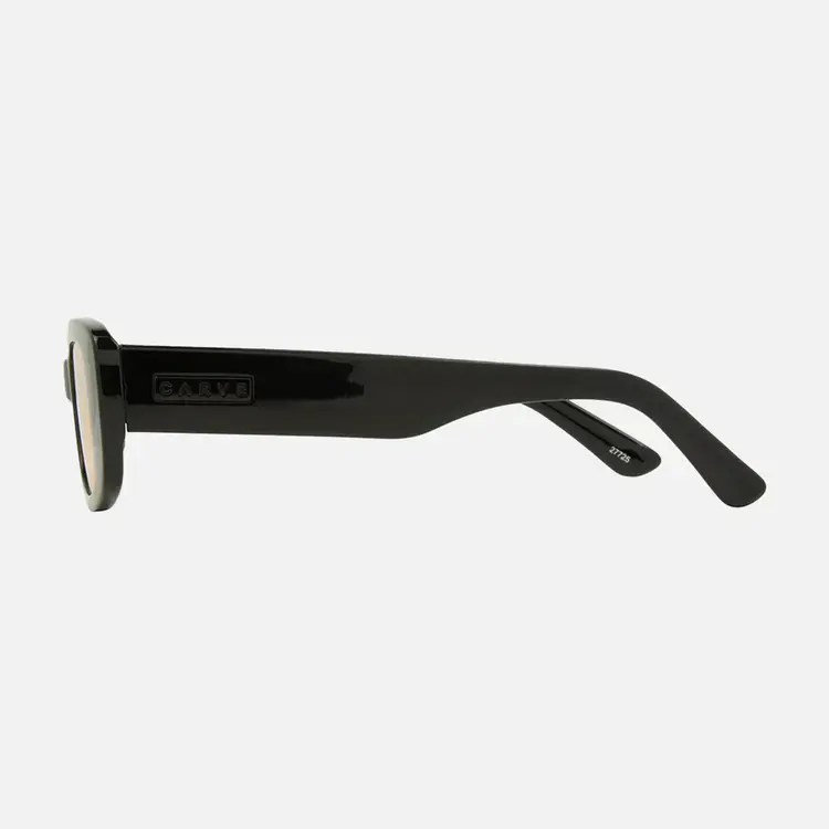 CARVE EYEWEAR  STATUS - GLOSS BLACK WITH PEACH TINT LENS