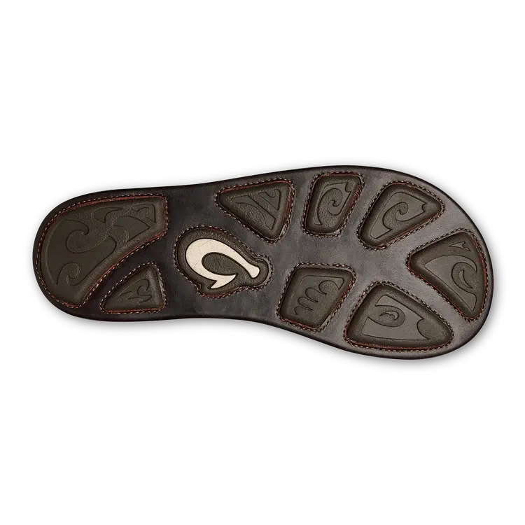 OLUKAI HIKIANALIA - MEN'S LEATHER BEACH SANDALS