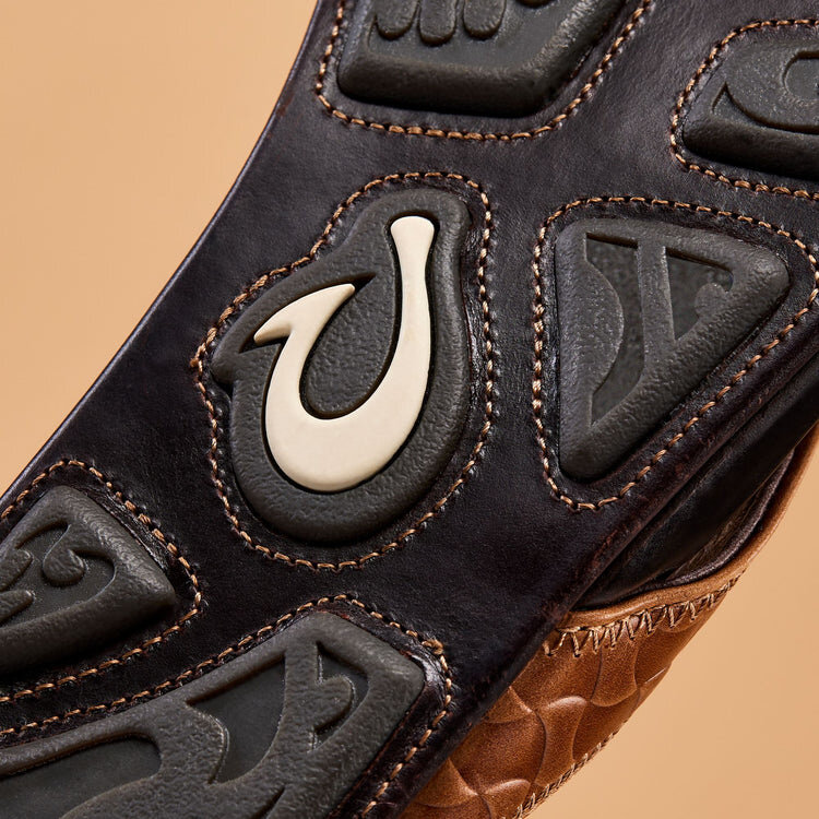 OLUKAI HIKIANALIA - MEN'S LEATHER BEACH SANDALS