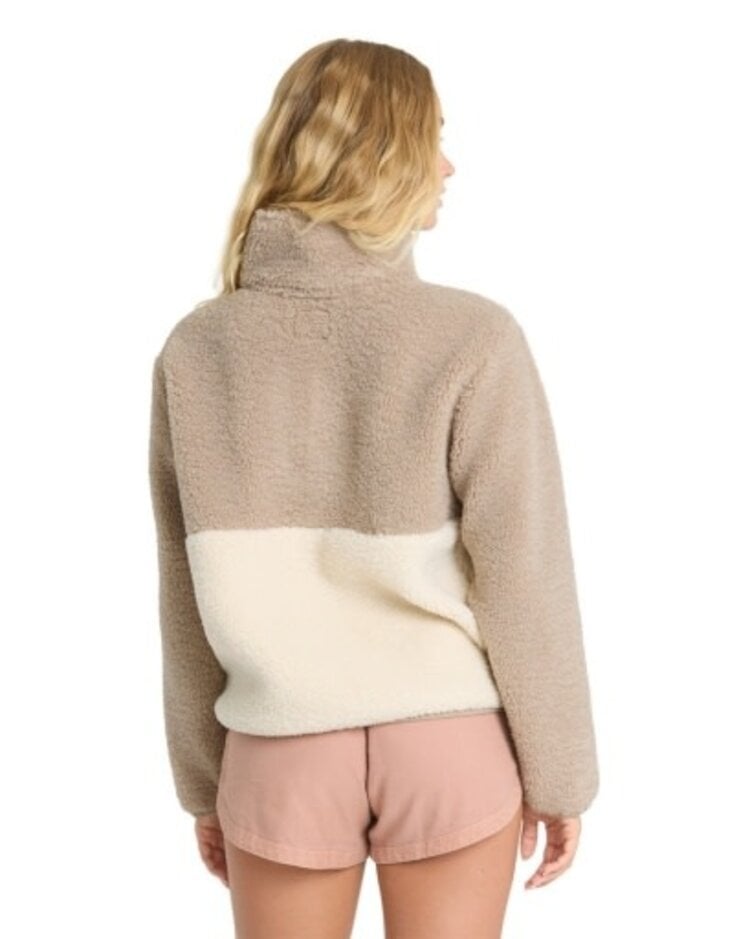 BILLABONG HORIZON SHERPA MOCK NECK HALF ZIP SWEATSHIRT